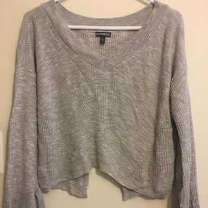 Neutral Crop Top Sweater